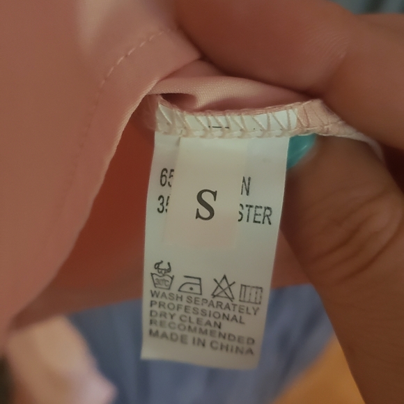 Pink chiffon blouse, Small. - Picture 4 of 5